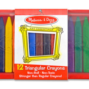 Jumbo Triangle Crayons 10 Pack Melissa and Doug Crafts