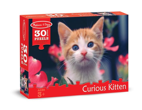 Curious Kitten Cardboard Jigsaw Puzzle (30 Pc)