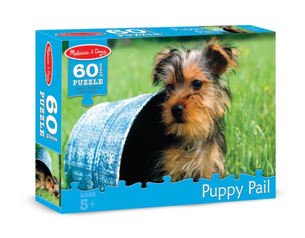 Puppy Pail Cardboard Jigsaw Puzzle (60 Pc)