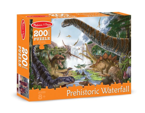 Prehistoric Waterfall 200Pc Cardboard Jigsaw Puzzle