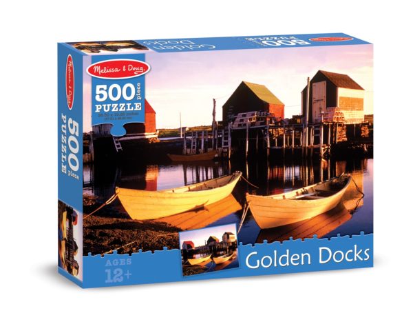 Golden Docks 500 Pc Cardboard Jigsaw Puzzle