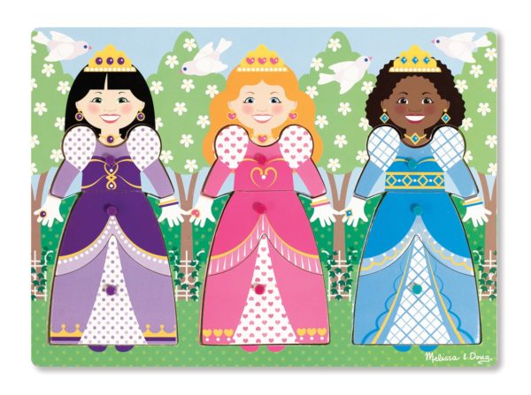 Dress-up Princesses Peg Puzzle