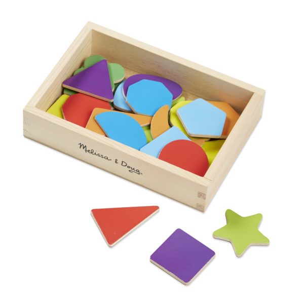 Magnetic Activities Wooden Shapes & Colours Magnets