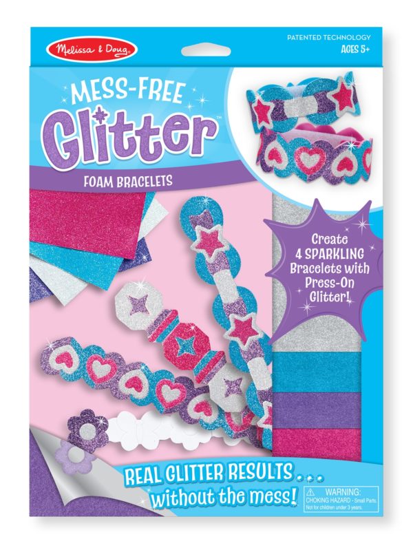 Foam Bracelets – Mess Free Glitter