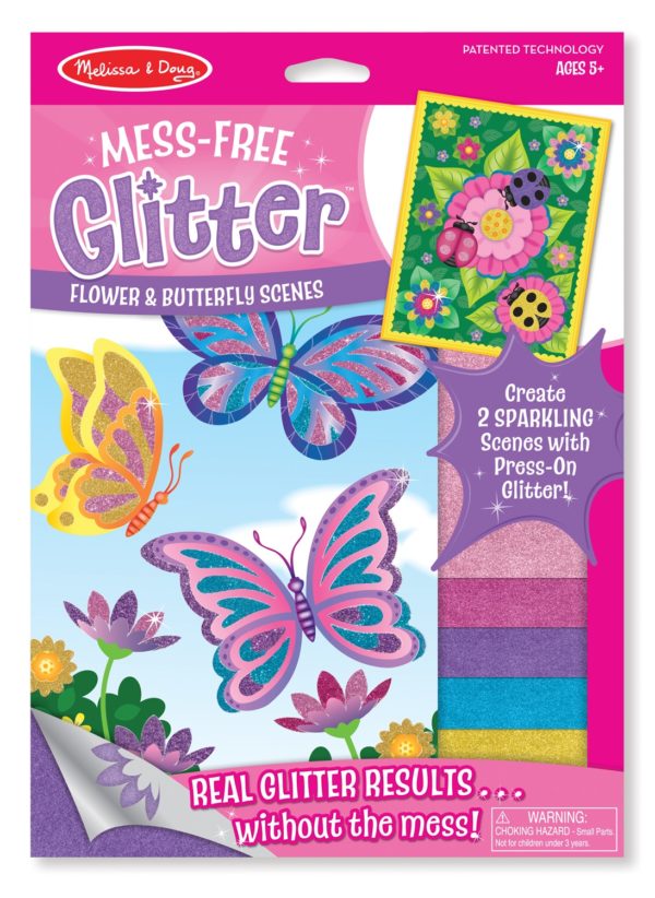 Flower & Butterfly Scenes – Mess Free Glitter