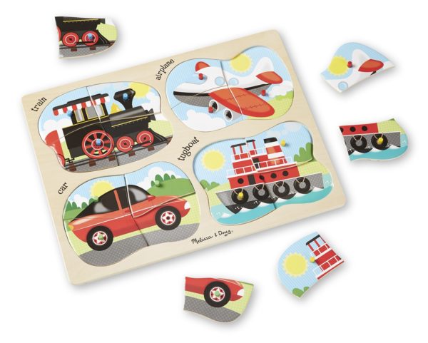 4-In-1 Vehicles Peg Puzzle