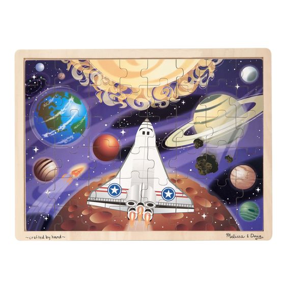 Space Voyage Wooden Jigsaw Puzzle (48 PC)
